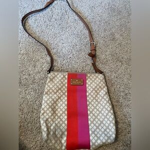 Kate Spade Beige and Pink Crossbody Bag